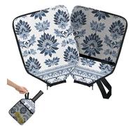 Mintoprints Funda para paleta de pickleball con diseño de flores bohemias vintage, funda para raqueta con bolsillo y correa de asa, funda para remo de mandala, se adapta a la mayoría de raquetas