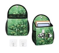 Mintoprints Happy St Patricks Day - Paquete de 2 bolsas de almacenamiento para colgar en la pared, bolsa organizadora colgante con bolsillo, cesta de almacenamiento de tela para cocina y baño