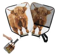 Mintoprints Highland Cattle Pickleball - Funda para pala con bolsillo y correa de asa, se adapta a la mayoría de raquetas