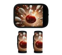 Mintoprints Paquete de 2 fundas de asa de equipaje deportivas para bola de bolos, accesorios de viaje para avión, aeropuerto