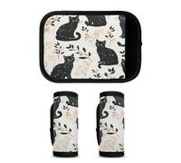 Mintoprints Paquete de 2 fundas para asa de equipaje, etiquetas de maleta, accesorios de viaje para avión, aeropuerto, Crema, 5.9x4.7 inch