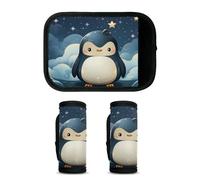 Mintoprints Penguin - Paquete de 2 fundas para maleta, accesorios de viaje para avión, aeropuerto