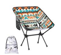 Mintoprints Silla de camping con rayas geométricas aztecas occidentales, ligera, plegable, portátil, compacta, para exteriores, viajes, playa, senderismo, mochileros