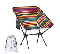 Mintoprints Silla de camping mexicana con líneas degradadas aztecas abstractas, ligera, plegable, portátil, compacta para exteriores, viajes, playa, senderismo, mochileros