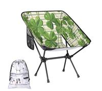 Mintoprints Silla de camping para el día de San Patricio, tréboles, silla plegable ligera, portátil, compacta para exteriores, viajes, playa, senderismo, mochileros