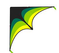 Mint's Colorful Life Delta Dragón volador para niños y adultos, cometa voladora extremadamente fácil con 2 cintas y cuerda de cometa de 300 pies, perfecta para principiantes (verde, 1 paquete)