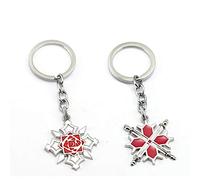 MINTUAN 2 llaveros con diseño de animales de Vampire Knight con rosas, para joyas de moda, regalo para amigos