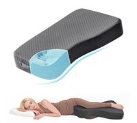 MINUPWELL Almohada de rodilla para personas que duermen de lado, almohada entre piernas y debajo de la rodilla para personas que duermen de espalda, almohada de pierna con alternativa 7D de 850 g para