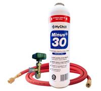 Minus 30 Refrigerante Técnico 995ml 425gr | Gas Ecológico para Aire Acondicionado y Frío Automoción | Alta Eficiencia Uso Profesional (1 ENVASE + LLAVE + MANGUERA)