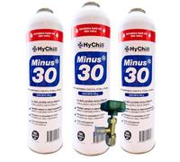 Minus 30 Refrigerante Técnico 995ml 425gr | Gas Ecológico para Aire Acondicionado y Frío Automoción | Alta Eficiencia Uso Profesional (3 ENVASES + LLAVE)