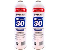 Minus 30 Refrigerante Técnico 995ml 425gr | Gas Ecológico para Aire Acondicionado y Frío Automoción | Alta Eficiencia Uso Profesional (2 ENVASES)
