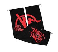 Minus Two Cargo Pantalones, Unisex Y2K Recto Street Pocket Cintura Alta Impreso Hip Hop Cargo Joggers Y2K Jeans Baggy Hip-Hop Cargo Pantalones Hombres Harajuku Denim Estampado Negro Pantalones Casual