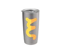 Minúsculas Xi - Decimocuarta letra del alfabeto griego Vaso térmico de acero inoxidable de doble pared