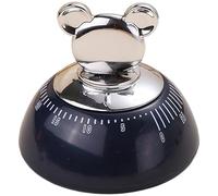 Minuteur Magnétique De Cuisine En Forme D’Ours - Gestionnaire De Temps Manuel ABS Avec Affichage Pointeur + Numéro | Accessoire Décoratif Pour, Maison, École, Bureau Et Salle De Classe