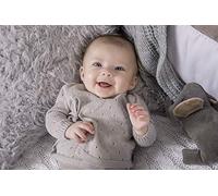 Minutus Jersey de Punto Bebé, Modelo Aire, 100% Algodón (Gris, 3-6 meses)