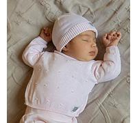 Minutus Jersey y Polaina bebé, Conjunto Quinque, 100% Algodón (Rosa, 3-6 meses)