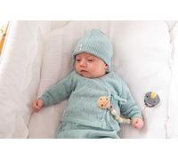 Minutus Jersey y Ranita bebé, Conjunto Aire, 100% Algodón (Mint, 1-3 meses)