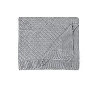 Minutus Manta Bebé de Punto Lolo, 100% Dralón (Lana bebe), 80x90 Cm, Mantita bebé Niño y Niña, color Gris