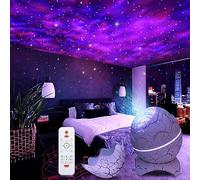 Minvchao Huevo de Dinosaurio Galaxy Star Proyector con Reproductor de Música Inalámbrico,temporizador y mando,Habitación Infantil LED Luz de Noche para Adultos y Niños,Navidad,Regalo de Cumpleaños