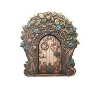 Minvery - Puerta de jardín de Hadas - Portal de Madera de árbol de Elfo, misteriosa al Aire Libre | Pasillo de gnomo caprichoso, de cabaña de fantasía, Adorno Decorativo en Miniatura