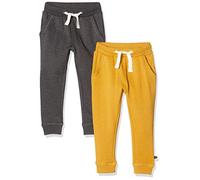 MINYMO Basic 36-Sweat Pant (2-Pack) Pantalón, marrón, 104 (Pack de 2) para Niños