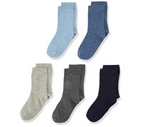 Minymo 5er Pack Socken In Verschieden Farben Calcetines, Multicolor (Dark Navy 778), 35-38 (Talla del Fabricante: 35 8) para Niños