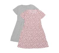 MINYMO Vestido gris claro / rosa / rojo oscuro 122 gris claro / rosa / rojo oscuro