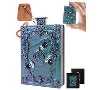 MinZerTRPG - Dados de ruleta 3 - 7 en 1, dados poliédricos de metal en diseño de libro mágico, juego de dados mecánicos para ansiedad DND con bolsa, regalo coleccionable para jugadores magos y duendes