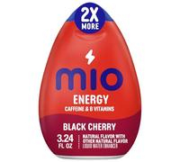 MiO Energy Black Cherry - Potenciador de agua líquido con sabor natural, 1 unidad, 3.3 onzas líquidas