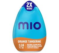 mio Potenciador líquido de agua con sabor a mandarina naranja con otros sabores naturales, botella de 3.3 onzas líquidas