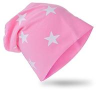 Miobo Gorro Slouch Infantil, Algodón, Estrella de Strass Rosa 48