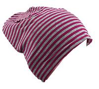 Miobo - Gorro unisex para bebé con diseño de rayas Orchidee/Grau extra-small