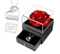 Miofula Regalo Dia De La Madre,Migliore Mamma del Mondo Rosa eterna Regalos para Mama, Rosa Eterna Natural Preservada, Dia De La Madre Aniversario Cumpleaños Regalos para Mama Mujer Abuela