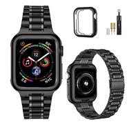 MioHHR Correa Compatible con Correa Apple Watch 44mm 45mm 42mm, Correas de Reloj de Acero Inoxidable con Caja Para iWatch Series 11 10 9 8 7 6 5 4 3 2 1 SE SE2, Para Mujer Hombre