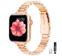 MioHHR Correa Compatible con Correas Apple Watch 44mm 45mm 46mm 49mm 42mm (Series 3/2/1),Correa Delgada de Acero Inoxidable Para Mujer Para iWatch Series 11 10 9 8 7 6 5 4 3 2 1 SE Ultra 3 2 1