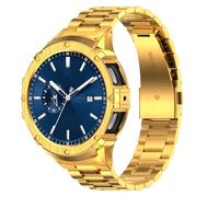 MioHHR Correa de Acero Inoxidable Compatible con Samsung Galaxy Watch 7 44mm, Correa de Metal Ajustable y Bumper Protector Robusto para Galaxy Watch 7 44mm, para Hombres