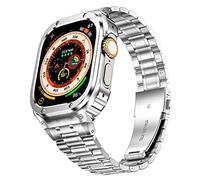 MioHHR Correas de Acero Inoxidable Compatible con Correa Apple Watch 49mm, Correas Metálica Resistente con Funda Protectora, Correa Apple Watch Ultra 3/2/1, Para Hombre