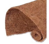 MIOHNAN Rollo de forro de fibra de coco natural, almohadilla de fibra de coco, alfombrilla de cáscara de coco para cestas de macetas, poste de musgo de bricolaje, 12 x 48 pulgadas