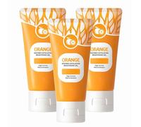 MIOKUKO Gel Exfoliante de Naranja, Gel Exfoliante blanqueador de Naranja, Exfoliante para la Piel del Rostro y el Cuerpo, Gel Exfoliante iluminador, Exfoliante hidratante para Toda la Piel (3PCS)