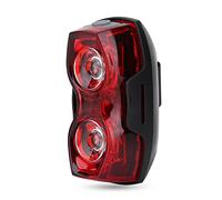 Miokycl la Luz Trasera para Bicicleta, la Luz Trasera para Bicicleta LED para Exteriores o la Luz de Advertencia Trasera Tiene 2 Luces LED, Funciona con Dos Baterías AAA Y Ahorra Energía