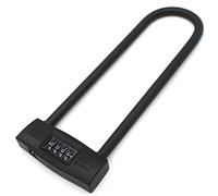 mioni Bloqueo en U de 4 dígitos Bloqueo de la Motocicleta/Bloqueo de la Bicicleta - Combinación reiniciable Bloqueo en U/Bloqueo en D para Bicicletas/Bloqueo de la Puerta Asegure su Bicicleta.