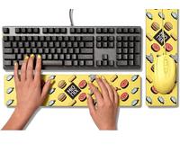 Mionix Reposamuñecas Reposapulgares Teclado Long Mouse Pad