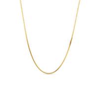 MIORE - Collar para mujer, cadena veneciana de oro amarillo de 9 quilates, 375, oro, longitud 45 cm, joyería, Oro, Perla