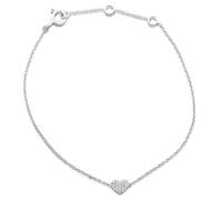Miore MY008B - Pulsera de oro blanco de 9 quilates con diamante (.08)