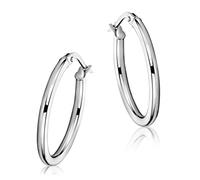 Miore Pendientes de Oro Blanco de 9K para Mujer