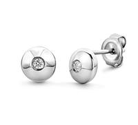 Miore Pendientes de Plata de Ley con Diamantes de 0.06 ct para Mujer