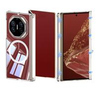 MiorMiar Funda De Cobertura Completa Transparente Magnética para Huawei Mate XT/XTs, Airbags Ultrafinos De Borde Suave De TPU con De 4 Esquinas, Carga Inalámbrica (Transparente,para Mate XT)