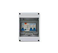 Miosugo Caja de fusibles impermeable, caja de fusibles empotrada, caja de distribución, IP65 resistente al agua, caja de fusibles, 2 filas, para casa o oficina