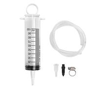 Miosugo Juego de purga de frenos, kit de cambio de líquido de frenos, dispositivo de purga de frenos hidráulico, jeringa de 100 ml con manguera de 50 cm, universal para motocicleta/scooter/quad
