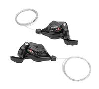 Miosugo Palanca de cambios para bicicleta, 1 par de desviadores de bicicleta Triple 3 x 7/8/9 velocidades, desviador trasero izquierdo/derecho, color negro